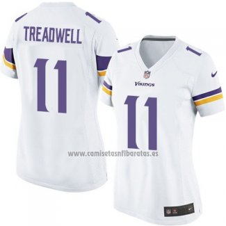 Camiseta NFL Game Mujer Minnesota Vikings Treadwell Blanco