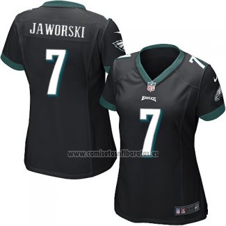 Camiseta NFL Game Mujer Philadelphia Eagles Jaworski Negro