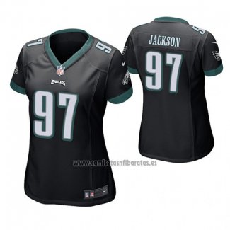 Camiseta NFL Game Mujer Philadelphia Eagles Malik Jackson Negro