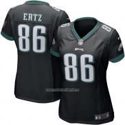 Camiseta NFL Game Mujer Philadelphia Eagles Zach Ertz Negro