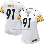 Camiseta NFL Game Mujer Pittsburgh Steelers Tuitt Blanco