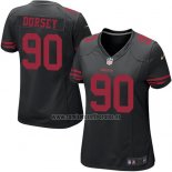 Camiseta NFL Game Mujer San Francisco 49ers Dorsey Negro