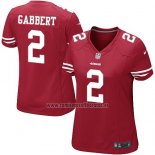 Camiseta NFL Game Mujer San Francisco 49ers Gabbert Rojo