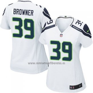 Camiseta NFL Game Mujer Seattle Seahawks Browner Blanco