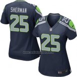 Camiseta NFL Game Mujer Seattle Seahawks Sherman Azul Oscuro