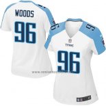 Camiseta NFL Game Mujer Tennessee Titans Woods Blanco