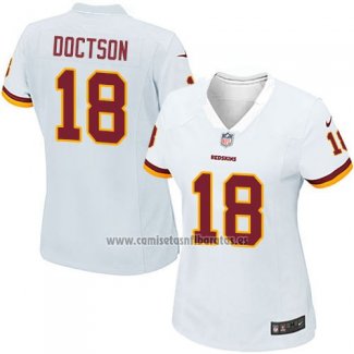 Camiseta NFL Game Mujer Washington Commanders Doctson Blanco