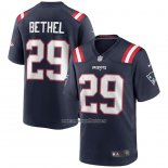Camiseta NFL Game New England Patriots Justin Bethel Azul