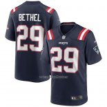 Camiseta NFL Game New England Patriots Justin Bethel Azul