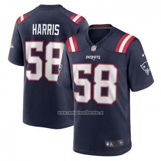 Camiseta NFL Game New England Patriots Marcus Harris Azul