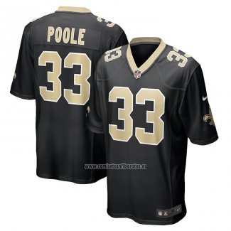 Camiseta NFL Game New Orleans Saints Brian Poole Negro