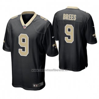 Camiseta NFL Game New Orleans Saints Drew Brees Negro