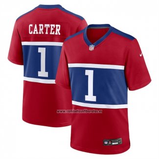 Camiseta NFL Game New York Giants Abdul Carter First Round Pick Alterno Rojo