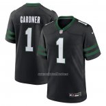 Camiseta NFL Game New York Jets Ahmad Sauce Gardner Alterno Negro