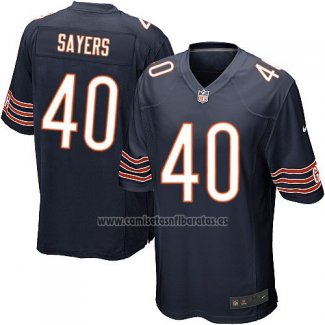 Camiseta NFL Game Nino Chicago Bears Sayers Blanco Negro