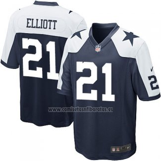 Camiseta NFL Game Nino Dallas Cowboys Elliott Negro Blanco