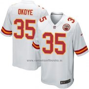 Camiseta NFL Game Nino Kansas City Chiefs Okoye Blanco