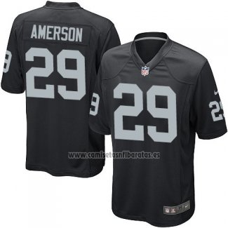 Camiseta NFL Game Nino Las Vegas Raiders Amerson Negro