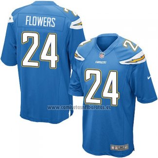 Camiseta NFL Game Nino Los Angeles Chargers Flowers Azul