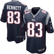 Camiseta NFL Game Nino New England Patriots Bennett Negro