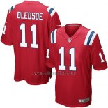 Camiseta NFL Game Nino New England Patriots Bledsoe Rojo