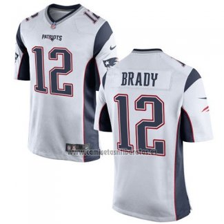 Camiseta NFL Game Nino New England Patriots Brady Blanco