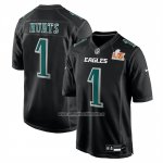 Camiseta NFL Game Philadelphia Eagles Jalen Hurts Super Bowl LIX Negro