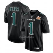 Camiseta NFL Game Philadelphia Eagles Jalen Hurts Super Bowl LIX Negro