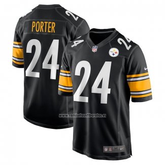 Camiseta NFL Game Pittsburgh Steelers Joey Porter Jr. 2023 NFL Draft Pick Negro