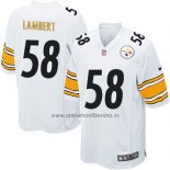 Camiseta NFL Game Pittsburgh Steelers Lambert Blanco