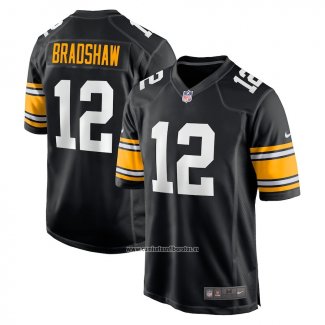 Camiseta NFL Game Pittsburgh Steelers Terry Bradshaw Retired Negro