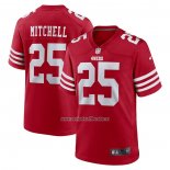 Camiseta NFL Game San Francisco 49ers Elijah Mitchell Rojo2