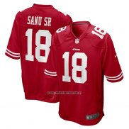 Camiseta NFL Game San Francisco 49ers Mohamed Sanu Sr Rojo