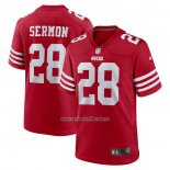 Camiseta NFL Game San Francisco 49ers Trey Sermon 28 Rojo2