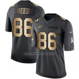 Camiseta NFL Gold Anthracite Washington Commanders Reed Salute To Service 2016 Negro