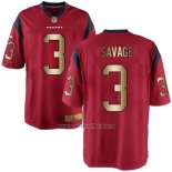 Camiseta NFL Gold Game Houston Texans Savage Rojo