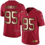 Camiseta NFL Gold Legend Atlanta Falcons Babineaux Rojo