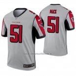 Camiseta NFL Legend Atlanta Falcons 51 Alex Mack Inverted Gris