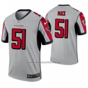 Camiseta NFL Legend Atlanta Falcons 51 Alex Mack Inverted Gris
