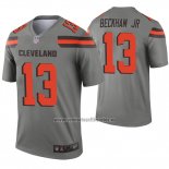 Camiseta NFL Legend Cleveland Browns 13 Odell Beckham Jr. Inverted Gris
