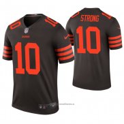 Camiseta NFL Legend Cleveland Browns Jaelen Strong Color Rush Marron1