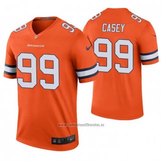 Camiseta NFL Legend Denver Broncos Jurrell Casey Naranja Color Rush