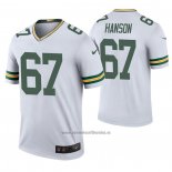 Camiseta NFL Legend Green Bay Packers 67 Jake Hanson 2020 Blanco Color Rush