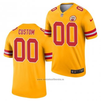 Camiseta NFL Legend Kansas City Chiefs Personalizada Inverted Oro