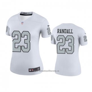 Camiseta NFL Legend Mujer Las Vegas Raiders Damarious Randall Blanco Color Rush