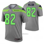 Camiseta NFL Legend Seattle Seahawks Luke Willson Inverted Gris