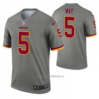 Camiseta NFL Legend Washington Commanders Tress Way Inverted Gris