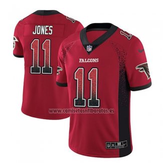 Camiseta NFL Limited Atlanta Falcons Julio Jones Rojo 2018 Rush Drift Fashion