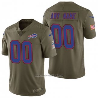 Camiseta NFL Limited Buffalo Bills Personalizada 2017 Salute To Service Verde