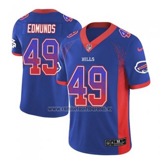 Camiseta NFL Limited Buffalo Bills Tremaine Edmunds Azul 2018 Rush Drift Fashion